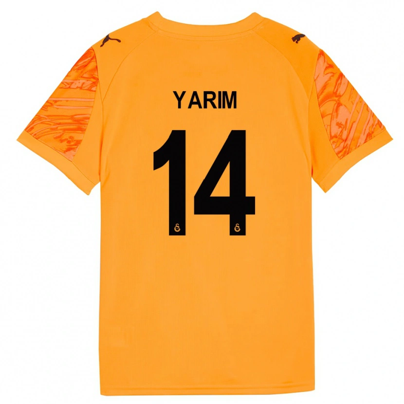 Danxen Donna Esra Yarım #14 Maglia Gara Portiere Arancio Scuro Nero 2025/26 Maglietta