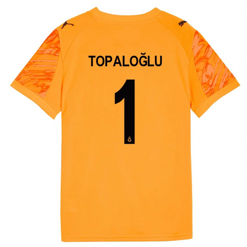 Danxen Donna Eren Topaloğlu #1 Maglia Gara Portiere Arancio Scuro Nero 2025/26 Maglietta