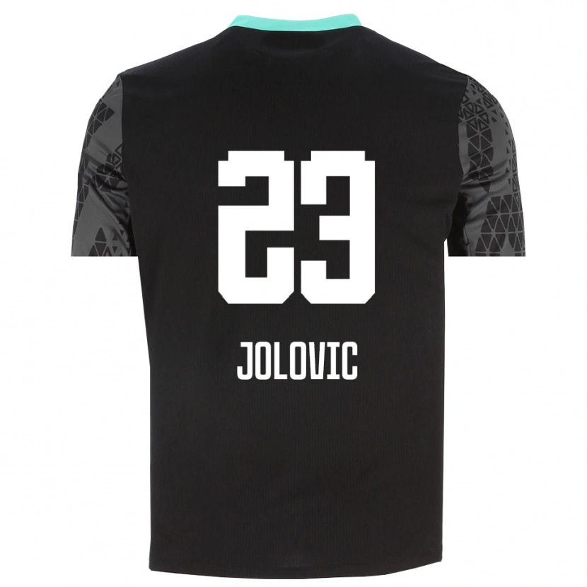 Danxen Donna Bogdan Jolovic #23 Maglia Gara Portiere Grigio Scuro Nero 2025/26 Maglietta