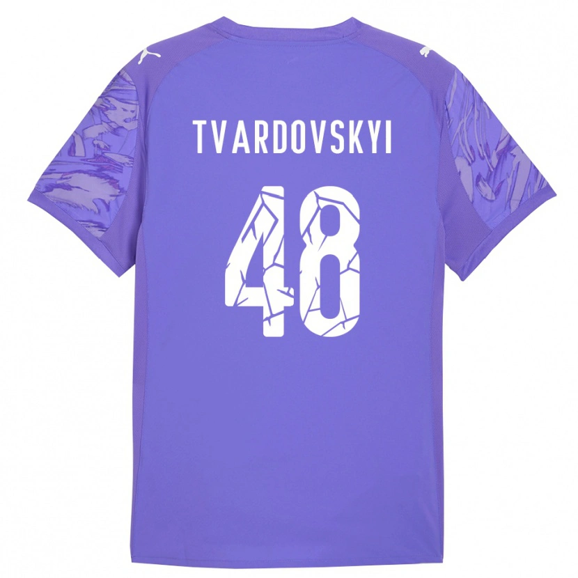 Danxen Donna Denys Tvardovskyi #48 Maglia Gara Portiere Lilla Viola 2025/26 Maglietta