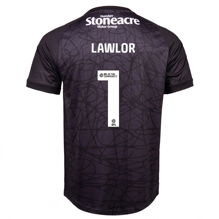 Danxen Donna Ian Lawlor #1 Maglia Gara Portiere Bianco Nero 2025/26 Maglietta