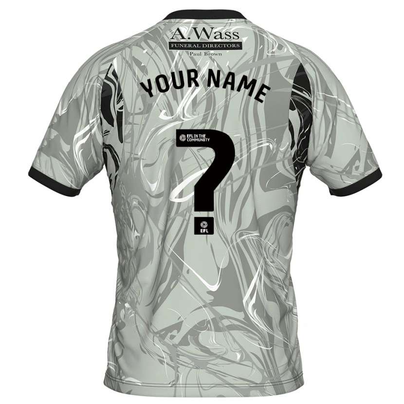 Danxen Donna Mansfield Town Maglia Gara Portiere Grigio Chiaro Nero 2025/26 Maglietta
