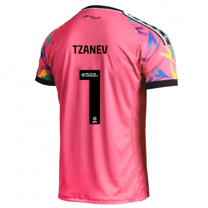 Danxen Donna Nik Tzanev #1 Maglia Gara Portiere Magenta 2025/26 Maglietta
