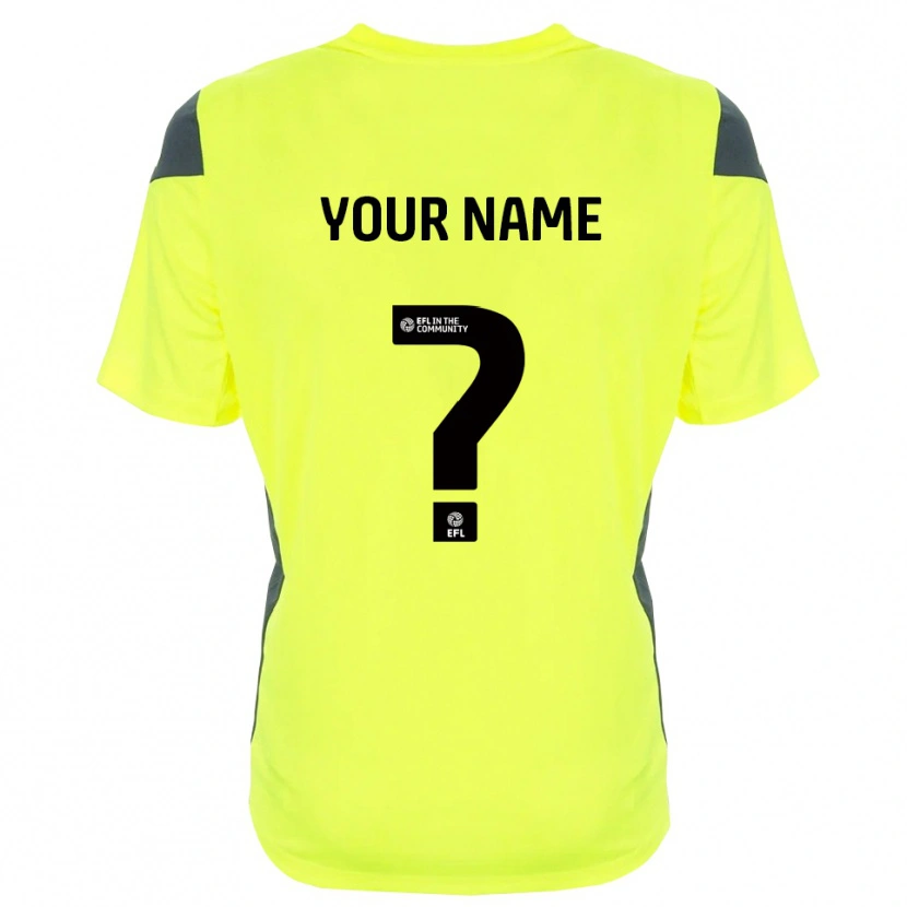 Danxen Donna Walsall FC Maglia Gara Portiere Nero Verde Fluorescente 2025/26 Maglietta