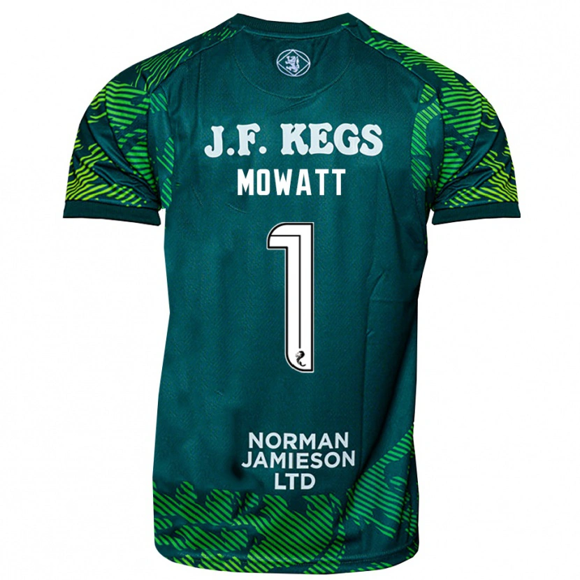 Danxen Donna Beth Mowatt #1 Maglia Gara Portiere Verde Bianco 2025/26 Maglietta