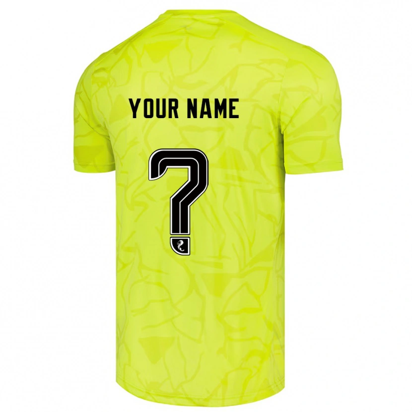 Danxen Donna Hibernian FC Maglia Gara Portiere Giallo Nero 2025/26 Maglietta