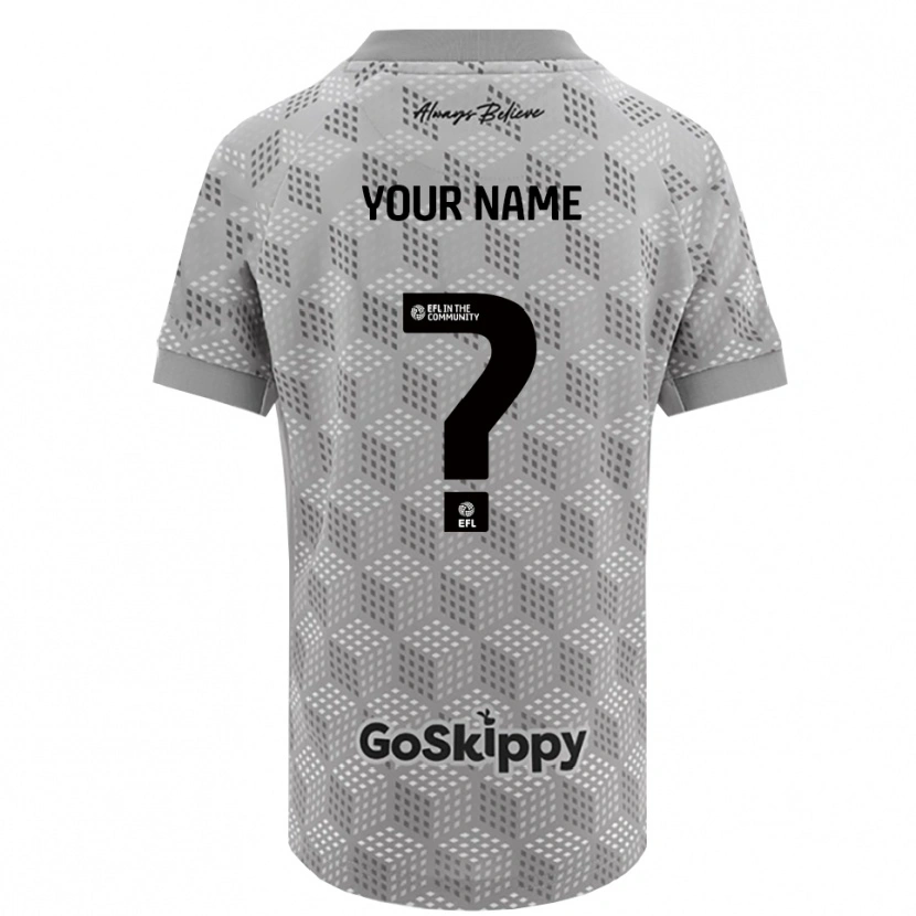 Danxen Donna Bristol City Maglia Gara Portiere Grigio Nero 2025/26 Maglietta