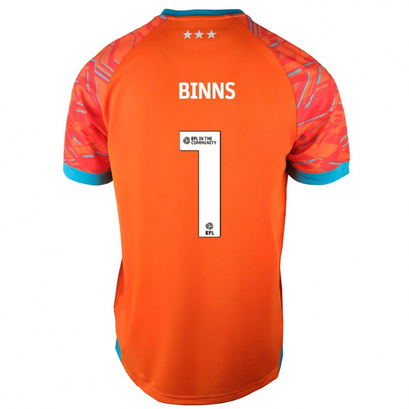 Danxen Donna Charlie Binns #1 Maglia Gara Portiere Bianco Arancio 2025/26 Maglietta