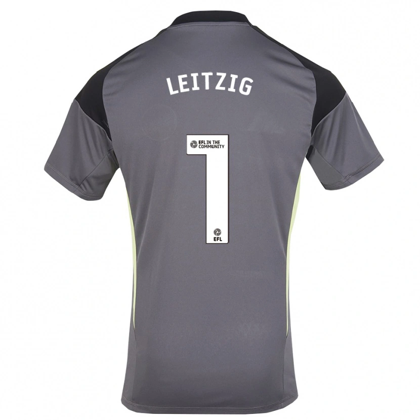 Danxen Donna Janina Leitzig #1 Maglia Gara Portiere Bianco Grigio 2025/26 Maglietta