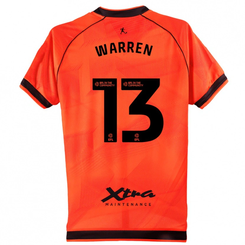 Danxen Donna Charlie Warren #13 Maglia Gara Portiere Nero Arancio 2025/26 Maglietta