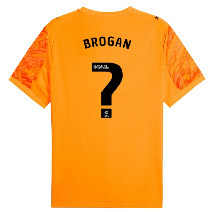 Danxen Donna Adam Brogan #0 Maglia Gara Portiere Nero Arancio 2025/26 Maglietta