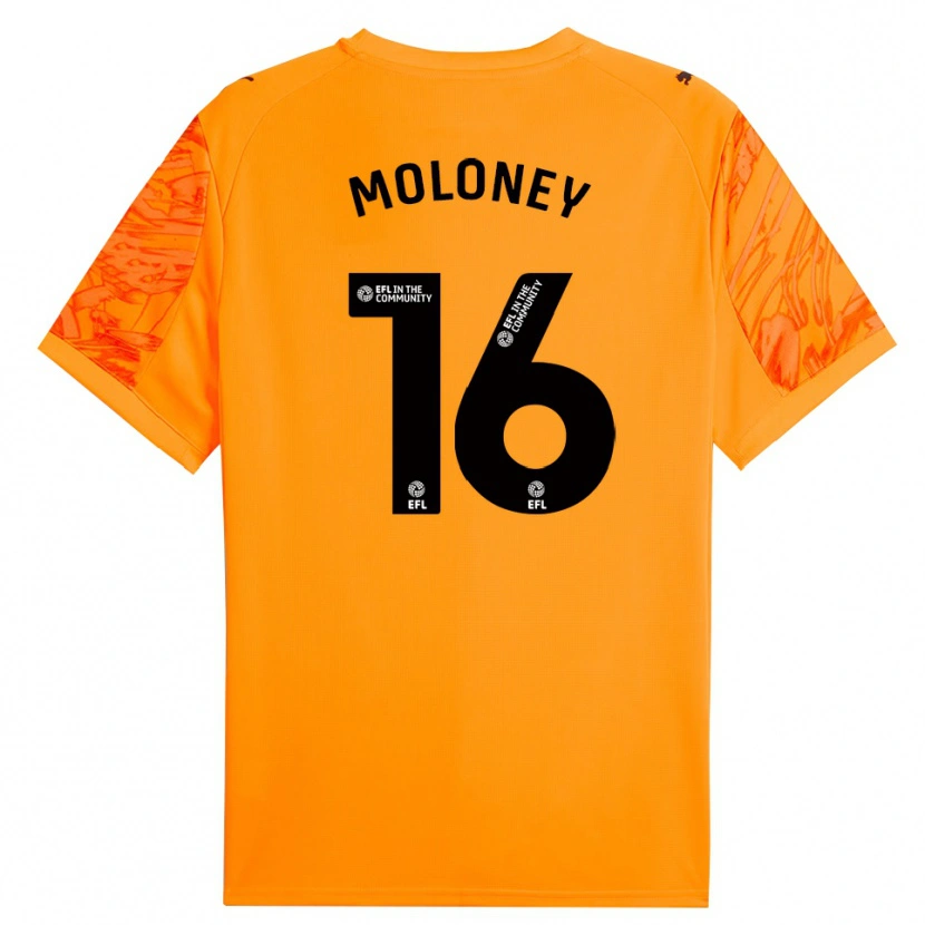 Danxen Donna George Moloney #16 Maglia Gara Portiere Nero Arancio 2025/26 Maglietta