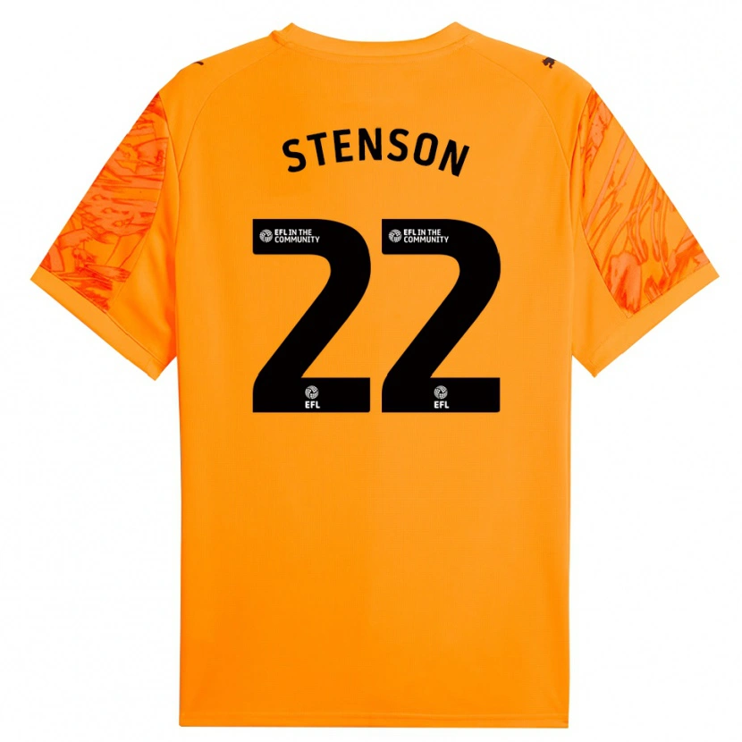 Danxen Donna Fran Stenson #22 Maglia Gara Portiere Nero Arancio 2025/26 Maglietta