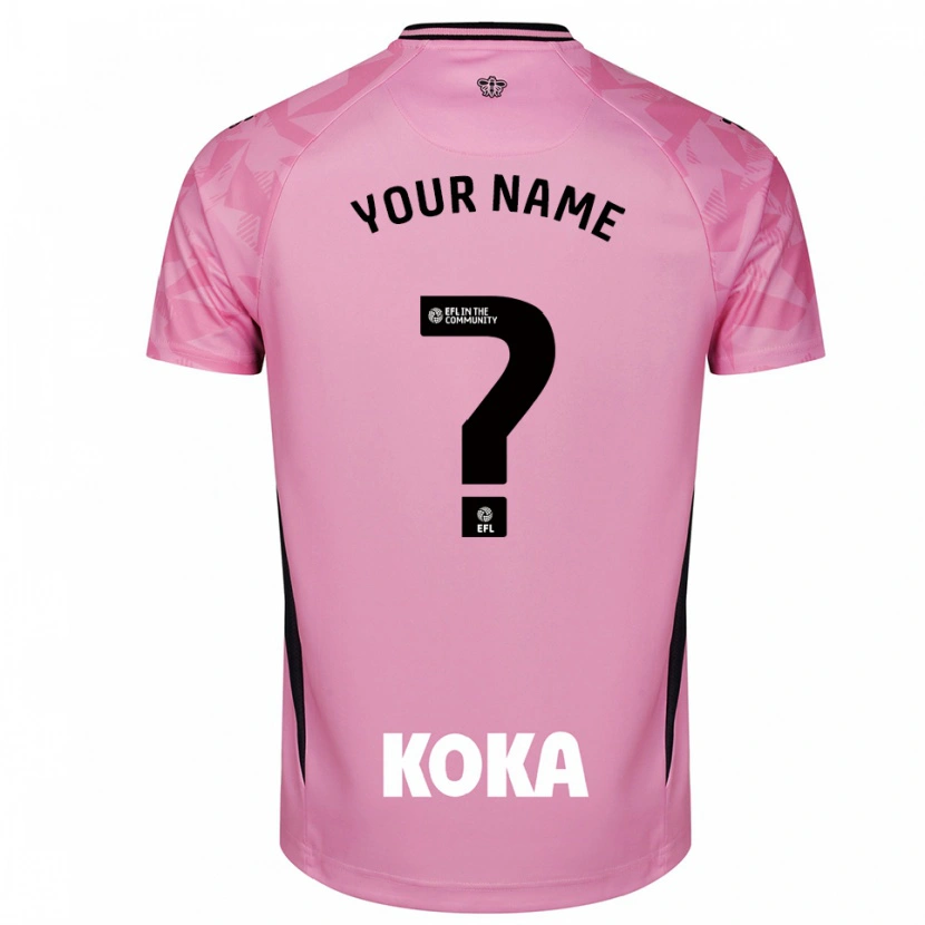 Danxen Donna Watford FC Maglia Gara Portiere Nero Rosa Chiaro 2025/26 Maglietta