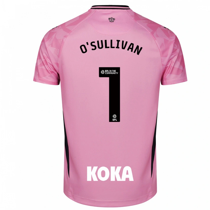 Danxen Donna Maria O'sullivan #1 Maglia Gara Portiere Nero Rosa Chiaro 2025/26 Maglietta