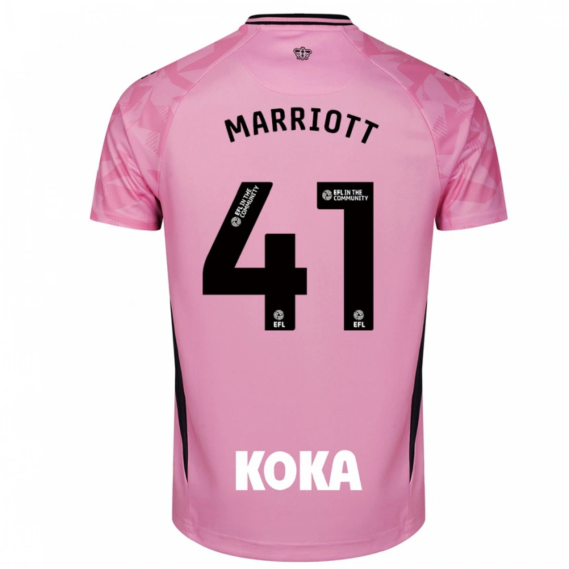 Danxen Donna Alfie Marriott #41 Maglia Gara Portiere Nero Rosa Chiaro 2025/26 Maglietta