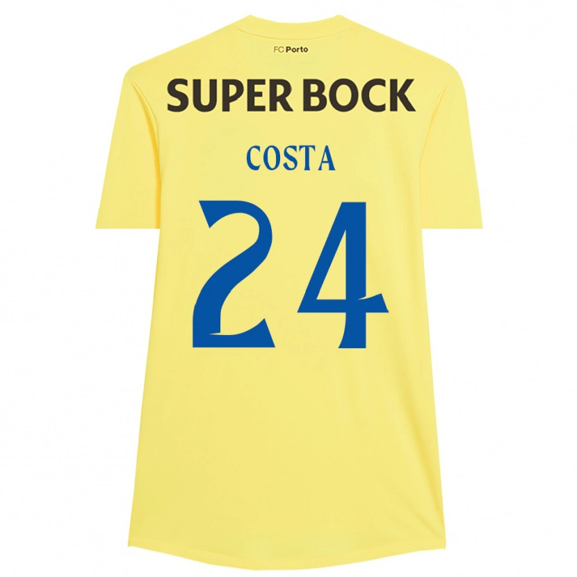 Danxen Donna João Costa #24 Maglia Gara Portiere Giallo Chiaro Nero 2025/26 Maglietta