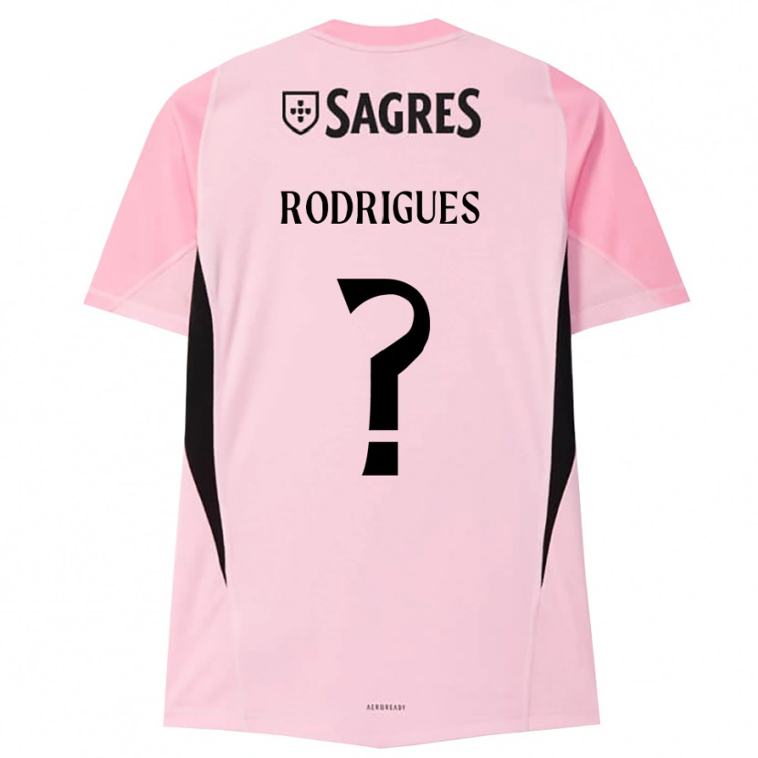 Danxen Donna Miguel Rodrigues #0 Maglia Gara Portiere Rosa Nero 2025/26 Maglietta