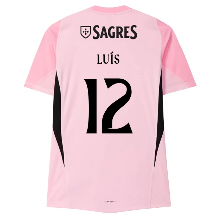 Danxen Donna António Luís #12 Maglia Gara Portiere Rosa Nero 2025/26 Maglietta