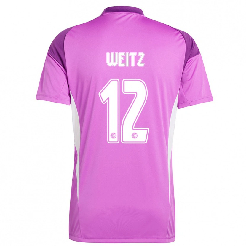 Danxen Donna Axel Weitz #12 Maglia Gara Portiere Viola Chiaro Bianco 2025/26 Maglietta