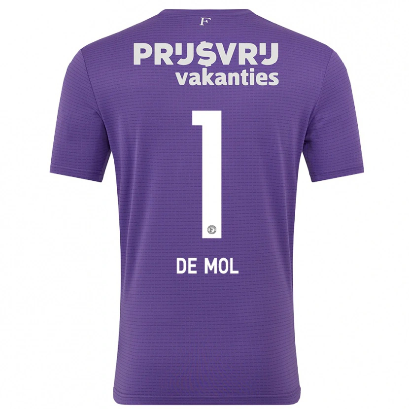 Danxen Donna Stenn de Mol #1 Maglia Gara Portiere Bianco Viola 2025/26 Maglietta