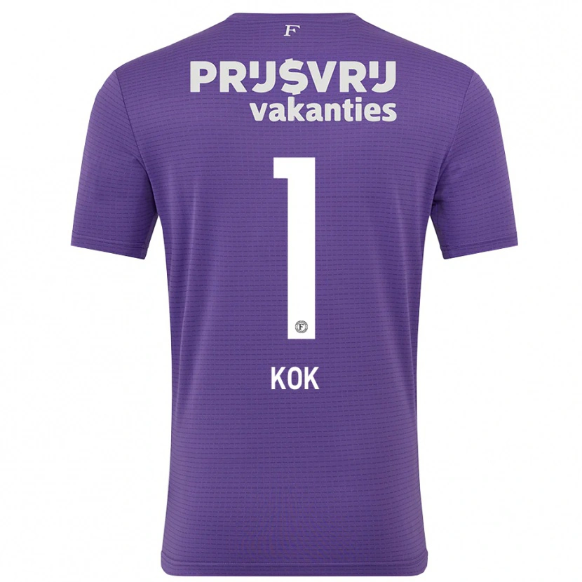 Danxen Donna Stefan Kok #1 Maglia Gara Portiere Bianco Viola 2025/26 Maglietta