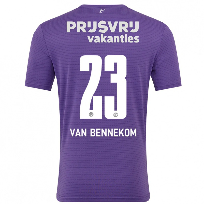 Danxen Donna Duron van Bennekom #23 Maglia Gara Portiere Bianco Viola 2025/26 Maglietta