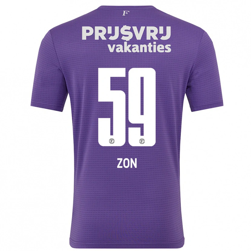 Danxen Donna Oier Zon #59 Maglia Gara Portiere Bianco Viola 2025/26 Maglietta