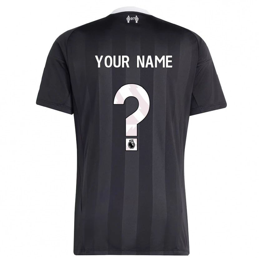 Danxen Donna Liverpool FC Maglia Gara Portiere Bianco Nero 2025/26 Maglietta