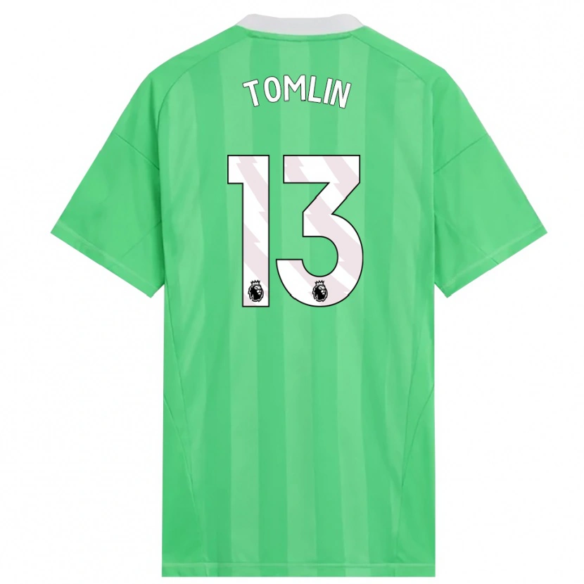 Danxen Donna Jack Tomlin #13 Maglia Gara Portiere Verde Chiaro Bianco 2025/26 Maglietta