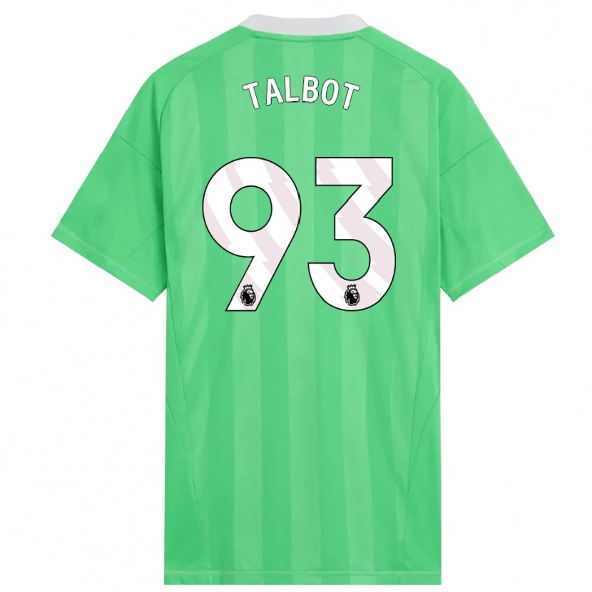 Danxen Donna Jack Talbot #93 Maglia Gara Portiere Verde Chiaro Bianco 2025/26 Maglietta
