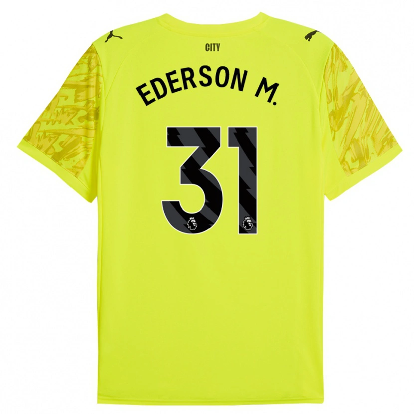 Danxen Donna Ederson #31 Maglia Gara Portiere Arancio Giallo Nero 2025/26 Maglietta