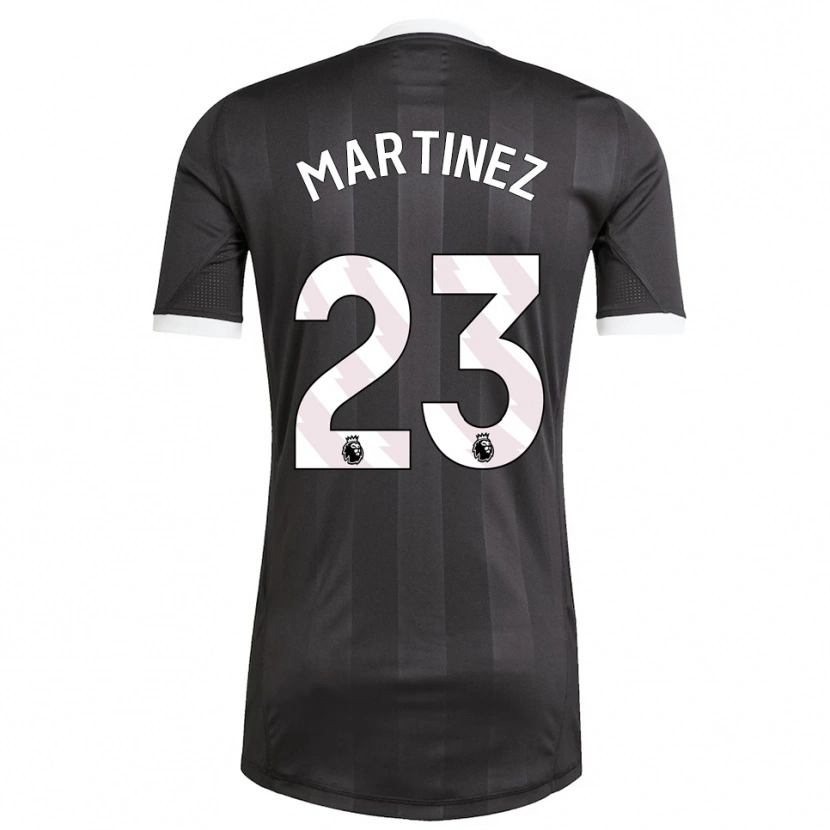 Danxen Donna Emiliano Martínez #23 Maglia Gara Portiere Bianco Nero 2025/26 Maglietta