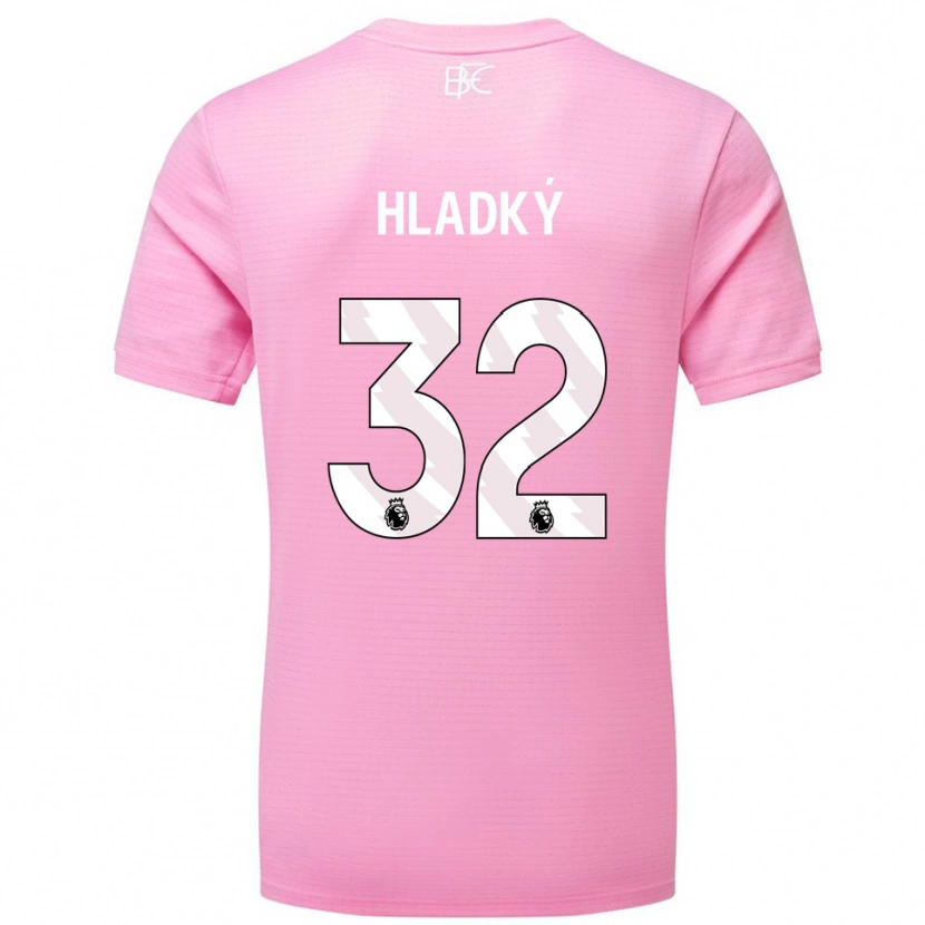 Danxen Donna Vaclav Hladky #32 Maglia Gara Portiere Bianco Rosa 2025/26 Maglietta