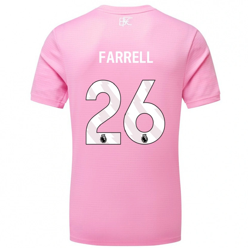 Danxen Donna Lucy Farrell #26 Maglia Gara Portiere Bianco Rosa 2025/26 Maglietta