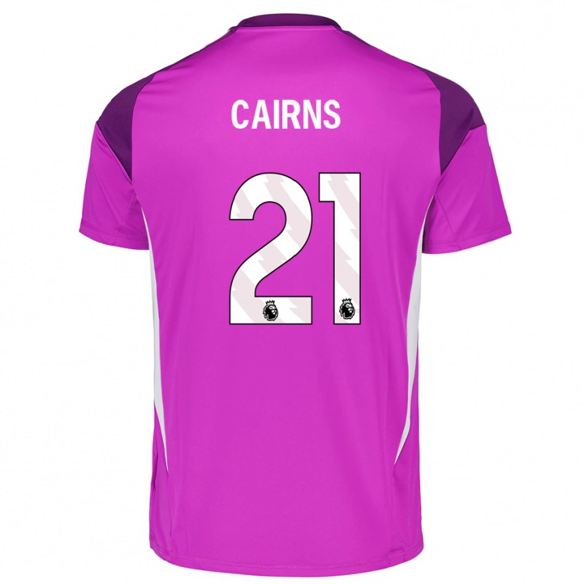 Danxen Donna Alex Cairns #21 Maglia Gara Portiere Bianco Viola 2025/26 Maglietta