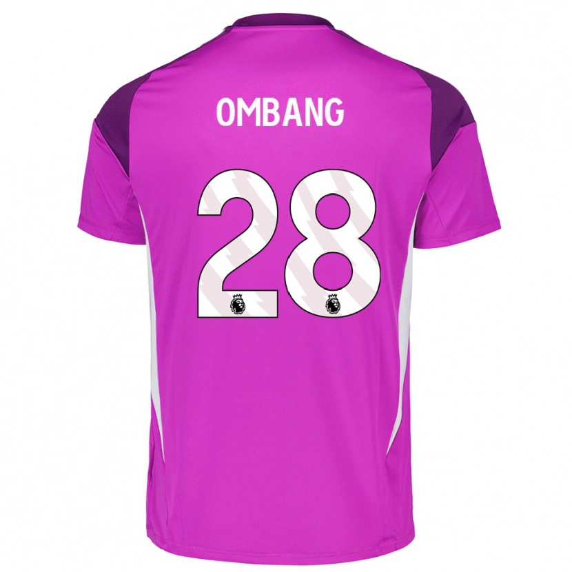 Danxen Donna Darryl Ombang #28 Maglia Gara Portiere Bianco Viola 2025/26 Maglietta