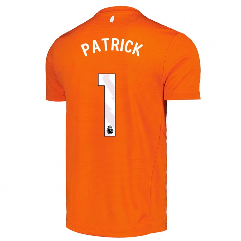 Danxen Donna Seve Patrick #1 Maglia Gara Portiere Arancio Nero 2025/26 Maglietta