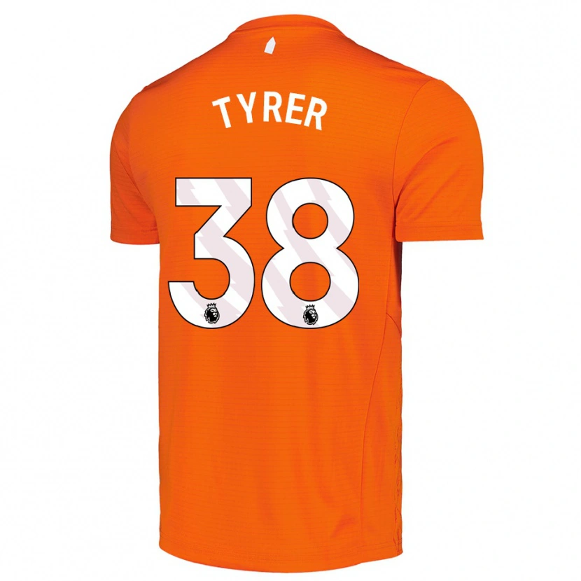 Danxen Donna Harry Tyrer #38 Maglia Gara Portiere Arancio Nero 2025/26 Maglietta