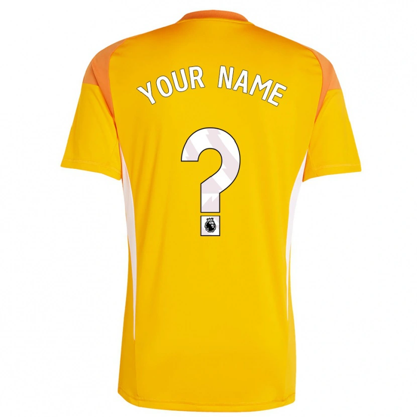 Danxen Donna Fulham FC Maglia Gara Portiere Bianco Arancio 2025/26 Maglietta
