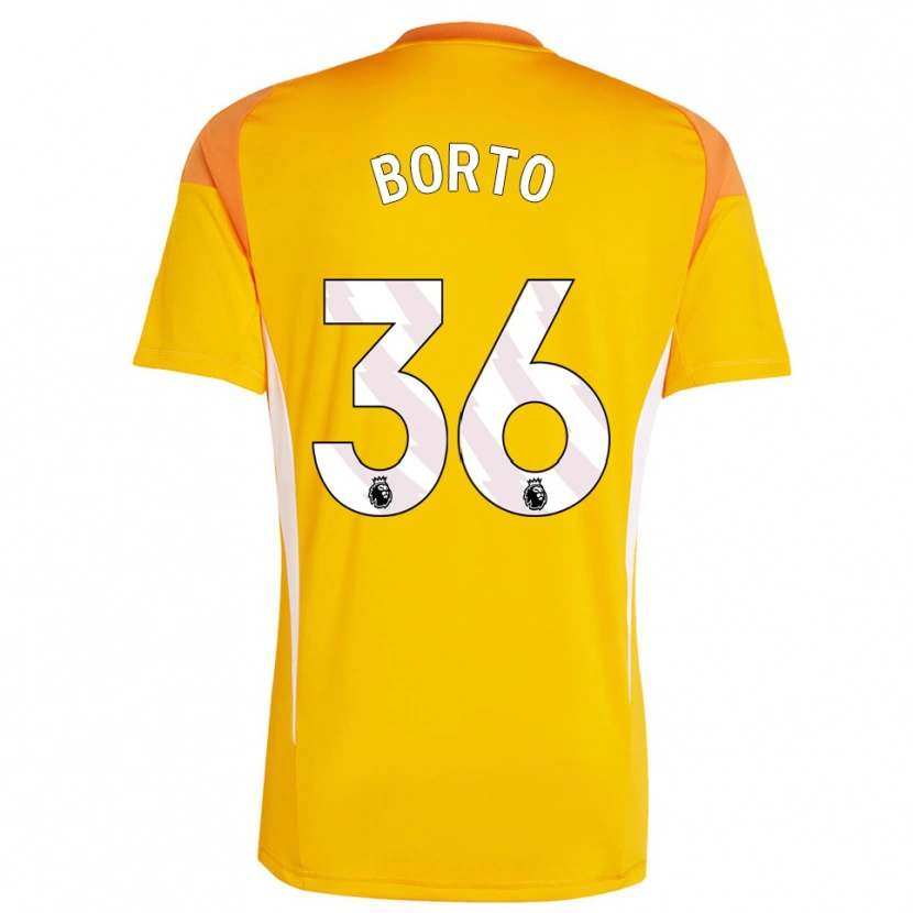 Danxen Donna Alex Borto #36 Maglia Gara Portiere Bianco Arancio 2025/26 Maglietta