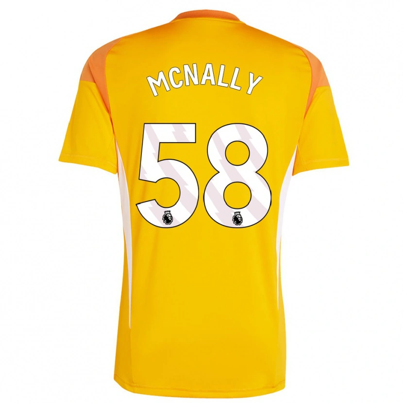 Danxen Donna Alfie McNally #58 Maglia Gara Portiere Bianco Arancio 2025/26 Maglietta