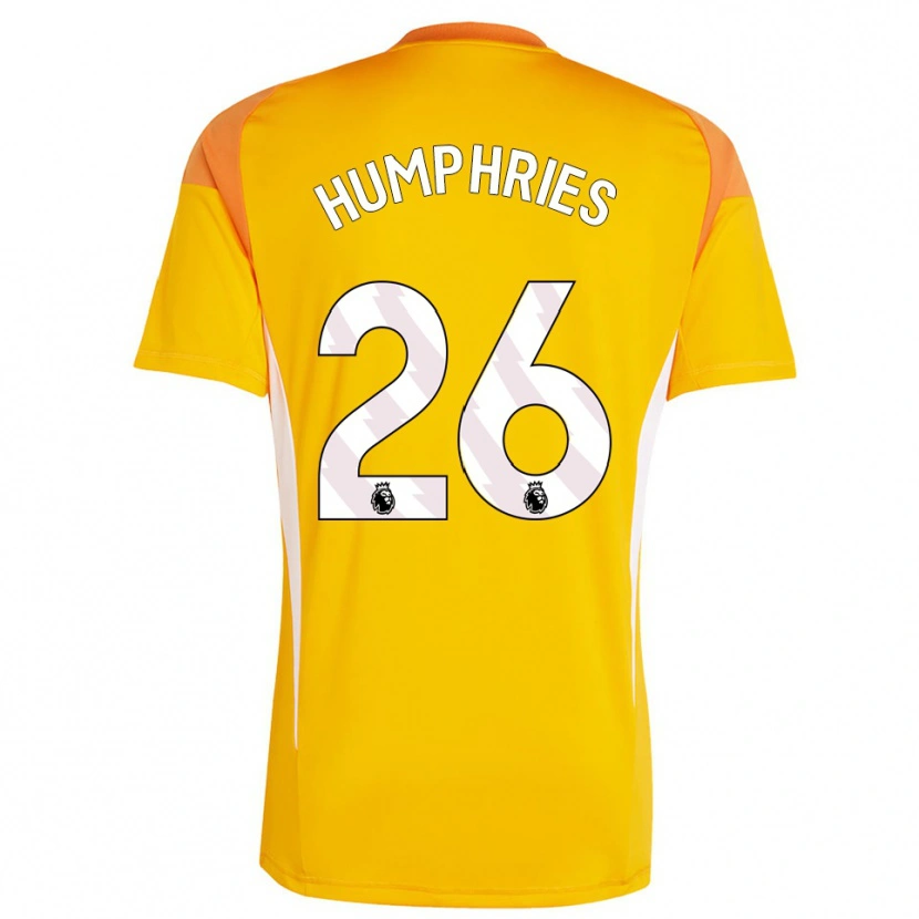 Danxen Donna Marni Humphries #26 Maglia Gara Portiere Bianco Arancio 2025/26 Maglietta