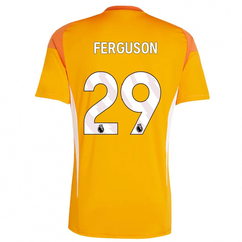 Danxen Donna Georgie Ferguson #29 Maglia Gara Portiere Bianco Arancio 2025/26 Maglietta