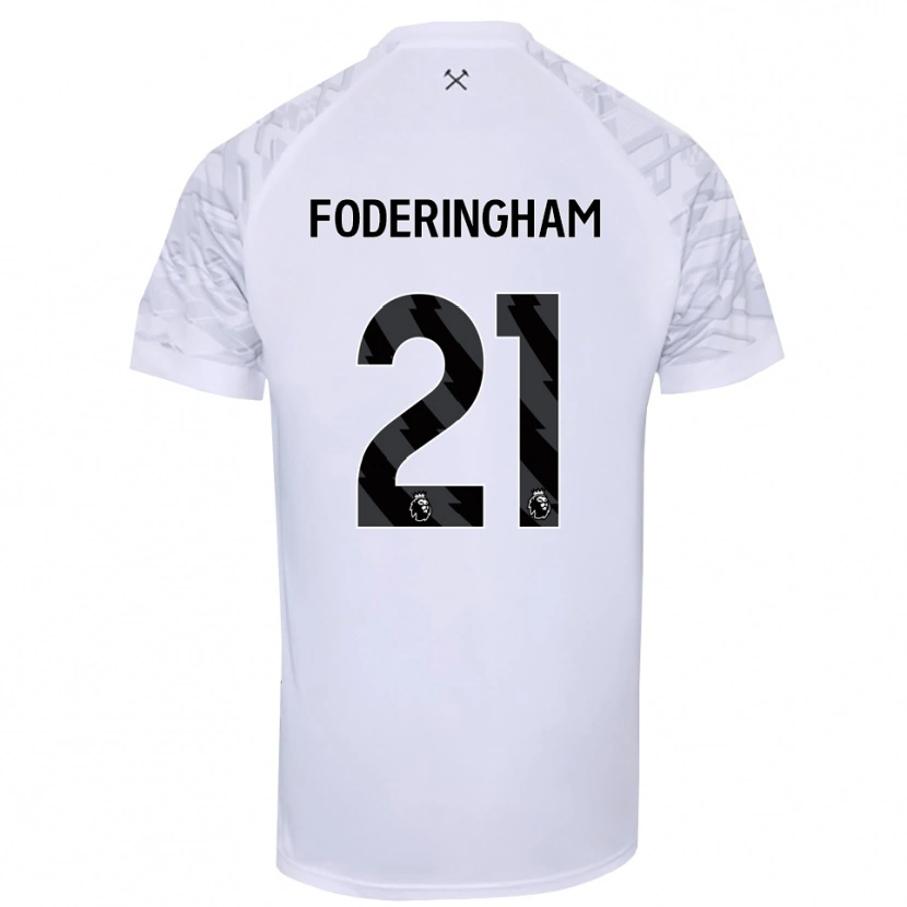 Danxen Donna Wes Foderingham #21 Maglia Gara Portiere Bianco Nero 2025/26 Maglietta