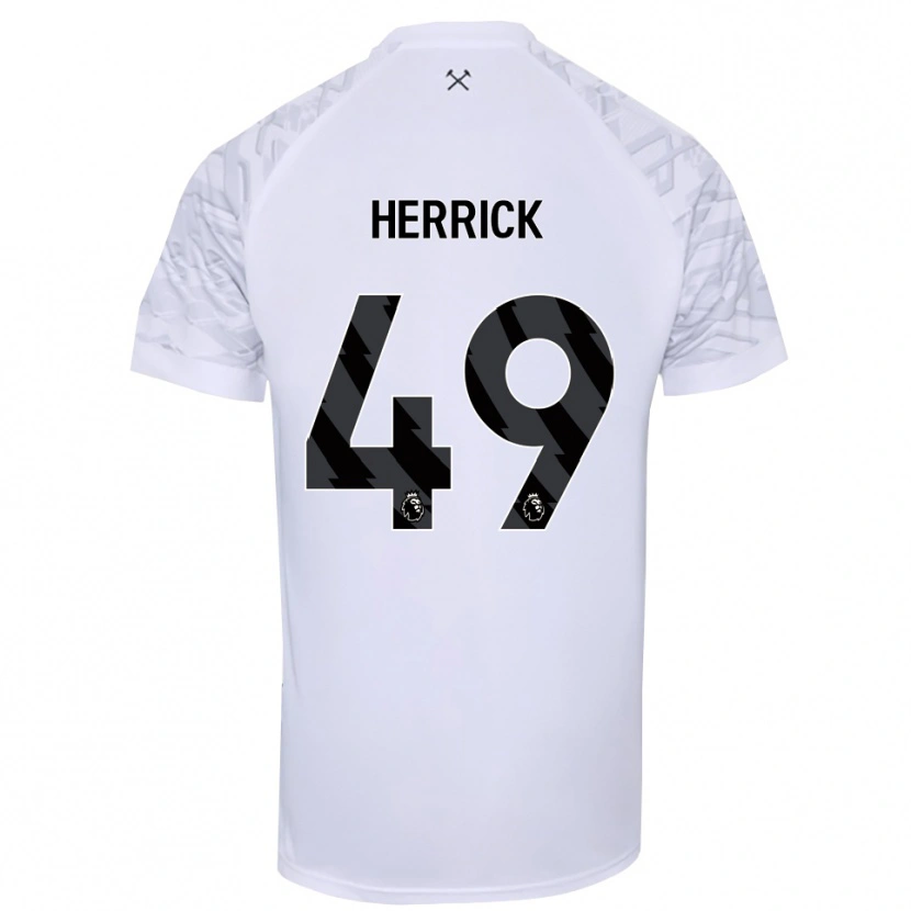 Danxen Donna Finlay Herrick #49 Maglia Gara Portiere Bianco Nero 2025/26 Maglietta