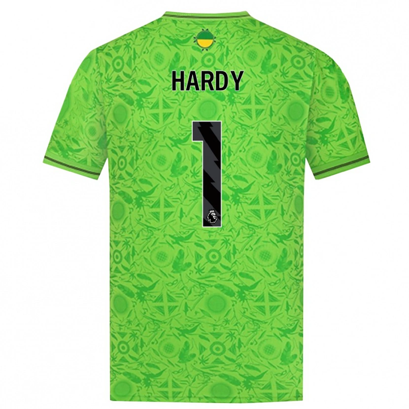 Danxen Donna George Hardy #1 Maglia Gara Portiere Verde Nero 2025/26 Maglietta