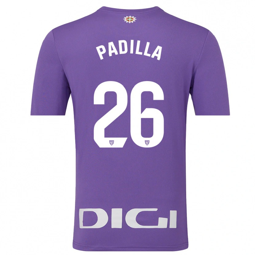 Danxen Donna Álex Padilla #26 Maglia Gara Portiere Viola Bianco 2025/26 Maglietta