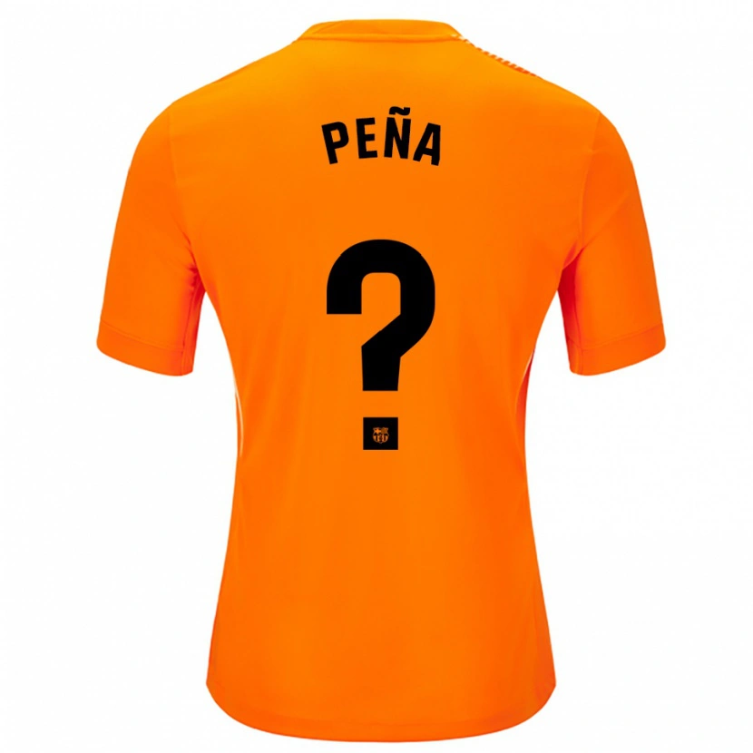 Danxen Donna Pablo Peña #0 Maglia Gara Portiere Arancione Nero 2025/26 Maglietta