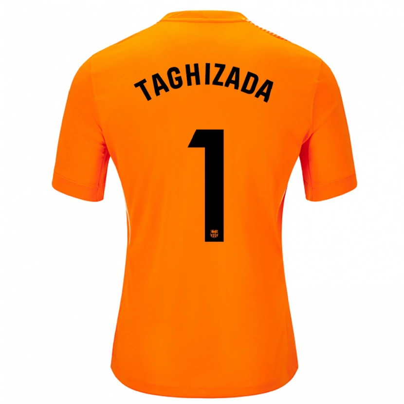Danxen Donna Eldar Taghizada #1 Maglia Gara Portiere Arancione Nero 2025/26 Maglietta
